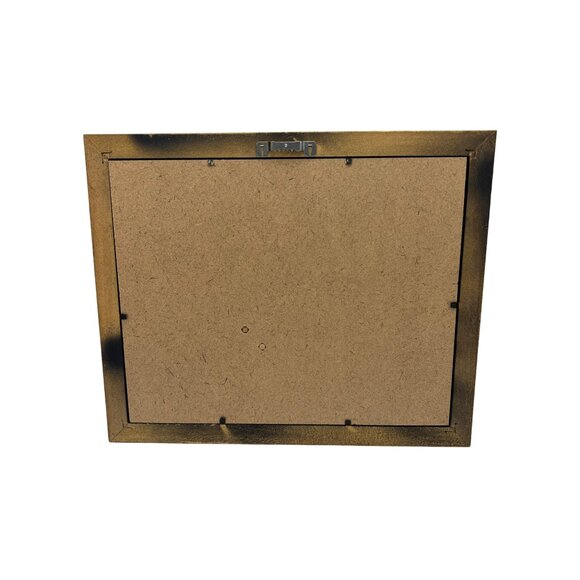 Framed Southwestern Village w/ Mountains Painting Signed Redwillow 10" x 8" - Picture 2 of 4